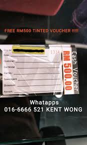 Check spelling or type a new query. Free Tinted Voucher Worth Rm500 Auto Accessories On Carousell