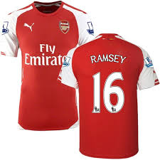 The premier online soccer shop. Men S 16 Aaron Ramsey Arsenal Fc Jersey 14 15 England Football Club Puma Replica Red Home