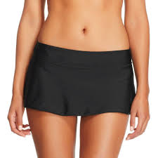 Womens Swim Skirt Black Xs Merona Size Xs Swim