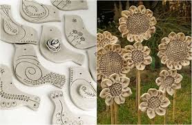 Topfern Ideen Fur Den Garten Vogel Und Sonnenblumen Basteln Sonnenblume Basteln Topferarbeiten Topfern Ideen
