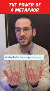 We use metaphors all the time to describe reality. The paradox is that they  conceal the subject in order to reveal it more clearly! , #jewish  #jewishwisdom #metaphor #poetry