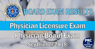 COMPLETE RESULTS: PLE Physician Board Exam (Sept & Oct 2018) LIST OF  PASSERS