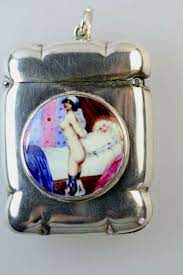 Erotic Antique Silver Match Safe Vesta Case | eBay