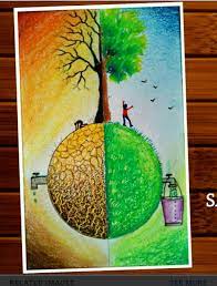 Pin On Save Earth Drawing