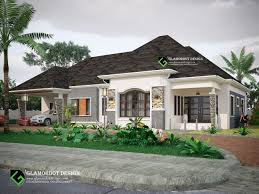 4 Bedroom Bungalow Design With A 2 Car Garage Attached For Inquiries Call 07062860533 Whatsapp Bungalow Design Beautiful House Plans Modern Bungalow House