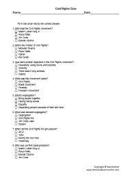 Civil Rights Word Search Printables Quiz Social Studies Worksheets Social Studies History Quiz