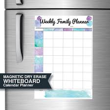 Dry Erase Board Magnetic Planner Calendar Weekly Family Etsy Weekly Family Planner Planner Calendar Family Planner