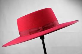 Bolero Hat The Reef Red Fur Felt Flat Crown Wide Brim Hat Image 2 Red Fur Flat Brim Hat Wide Brim Hat Men