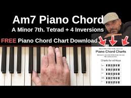 am7 piano chord a minor 7th inversions tutorial free