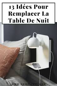 les meubles accessoires deco pour remplacer la table de nuit table de nuit deco a faire soi meme chambre rangement pour petite chambre