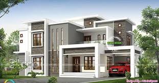 2496 Sq Ft Flat Roof Modern Contemporary Kerala House Kerala House Design Contemporary House Plans Modern House Plans