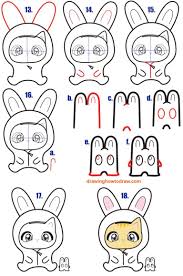 You've come to the right place. How To Draw A Chibi Kitten In A Bunny Onesie Costume Easy Step By Step Drawing Tutorial For Kids How To Draw Step By Step Drawing Tutorials Drawing Tutorials For