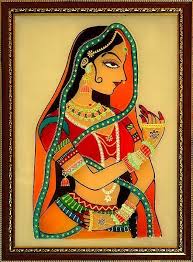 We Love India My Hindi Alma Indian Princess Glass Painting Rajasthani Art Indian Art Paintings Indian Folk Art