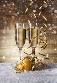 Champagne Glasses Christmas Settings Champagne New Years Eve