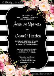 Birthday Invitation Background Black And White Floral Wedding Invitation Printable Botanical Black And Floral Wedding Invitations Printable Floral Wedding Invitations 50th Birthday Party Invitations