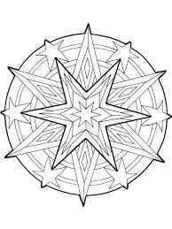 This drawing was made at internet users' disposal on 07 february 2106. Mandala Christmas Stars Outline Coloring Pages Best Place To Color