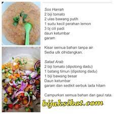 Tutup periuk hingga nasi masak. Salad Nasi Arab Cooking Recipes Yummy Food Cooking
