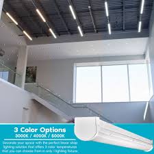 With adaptability to enhance a variety of outdoor spaces, stac series led strip light offers 3' of uniform illumination. Luxrite 3ft Led Shop Light 26w 3 Color Options 0 10v Dimmable Garage Lights 3000 Lumens 120 277v Damp Rated 6 Pack Walmart Com Walmart Com