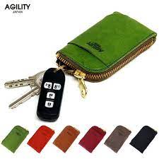 楽天市場 ネコポス対応 バトン 全6色 エルバマット キーケース スマートキー カード パスケース カードケース 鍵 小銭 キーリング ファスナー 小銭入れ付き おしゃれ 革 本革 レザー キーリング 日本製 agility affa アジリティアッファ 0288 m便 3 3
