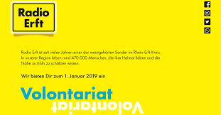 Weitere infos gibt´s auf radioerft.de. Radio Erft Bietet Volontariat Ab 2019 Radioszene