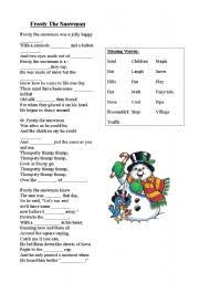 Frosty The Snowman Worksheets