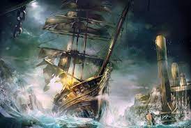 Plague Ship Sails Into Korvosa By Yanimator Deviantart Com On Deviantart Concept Art Cool Paintings Illustration Art