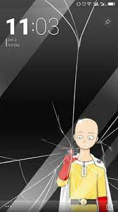 One punch man wallpaper cell phone. Cracked Screen Android Background Broken Screen Wallpaper Cracked Wallpaper Wallpaper Display
