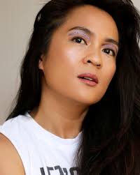 Magazine Makeup Look: A Minimalist Glittery Purple Cut Crease With Big,  Bushy Brows