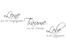 Wandtattoo Lerne Aus Der Vergangenheit Spruch Klebeheld
