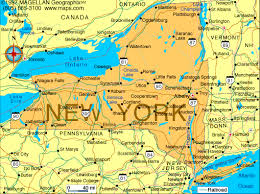 Map Of New York Capital Albany Became A State July 26 1788 Motto Excelsior Ever Upward Flower Rose Tree Sugar Maple Map Of New York Travel New York