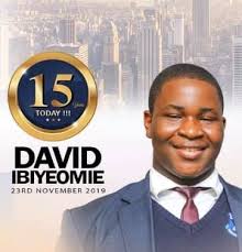 Happy 15th Birthday to my dear son David Ibiyeomie Jnr. The Lord bless your  new age. I love you so much!!!