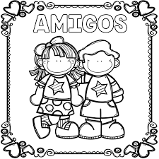 Imágenes y tarjetas para pintar y compartir. Tarjetas Para Colorear Dia Del Amor Y La Amistad 14