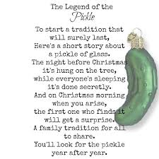 Vintage Treasures Ornaments Pickle Poem Legend Of The Pickle Christmas Pickle Christmas Pickle Poem Christmas Poems