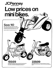 Jcpenney Mini Bikes October 1974 Mini Bike Mini Motorbike Adventure Bike