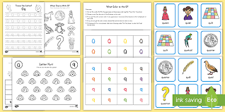 Words that start with q. Letter Q Worksheet And Activity Pack Primary Resources