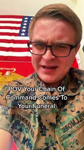 Military funeral ceremony for USMC member
