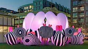 Airship Orchestra Interactive Public Art Installation Eness Light Art Installation Public Art Installation Art