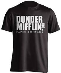 The Office Dunder Mifflin Inc Paper Company Logo Black T Shirt The Office Shirts The Office Merch The Office Tshirt