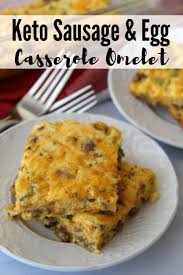 Keto Sausage Egg Casserole Omelet Low Carb Recipe Sausage Egg Casserole Keto Recipes Easy Breakfast Casserole Easy