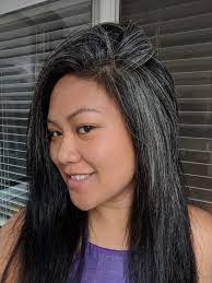 Gray Hair Transition Journey Stop Dyeing Start Embracing Schimiggy Natural Gray Hair Transition To Gray Hair Gray Hair Highlights