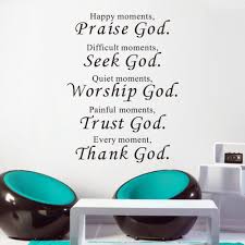 Best inspirational god quotes to turn your believe in god high. Bible Vinyl Wall Sticker Praise Seek Worship Trust Thank God Quotes Christian Home Decor Accessories For Living Room Bedroom Buy At The Price Of 3 79 In Aliexpress Com Imall Com