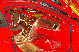 You can buy the car for less than a million dollar. Anliker Mclaren Slr 999 Red Gold Dream Headlights And Door Sills Are All Covered In 24 Carat Gold The Indicators Inside The Car Super Cars Expensive Cars Car