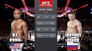 Bj Penn Vs Dennis Siver 25 06 2017 Ufc Oklahoma City Fight Night Youtube