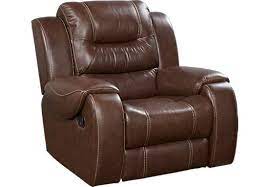 The rocker recliner is a wonderful addition to your living space. Veneto Brown Leather Rocker Recliner Recliners Brown Brown Leather Recliner Recliner Rocker Recliners