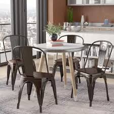 Linzy Metal Slat Back Side Chair In 2020 Solid Wood Dining Chairs Dining Chairs Dining Chairs For Sale