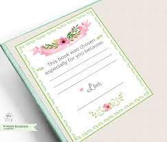 Printable Bookplate Baby Shower Bookplates Book Plates Instant Etsy Book Plates Baby Shower Book Gift List Printable