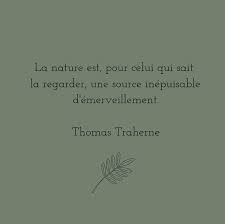 La Nature Est Pour Celui Qui Sait La Regarder Une Source Inepuisable D Emerveillement Thomas T Citation Motivation Reussite Belles Citations Citation