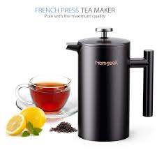 Homgeek French Press Kaffeebereiter Teebereiter 1 Liter Aus Doppelwandige Edelstahl Permanent Filter Sieb Bpa Mit Bildern Kaffee Zubereiten Teebereiter Kaffeebereiter