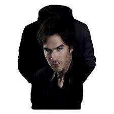 Three men arrive and damon immediately tries to protect elena, even from elijah, who was supposed to be dead. Tv Series The Vampire Diaries Damon Salvatore Elena Gilbert Stefan Salvatore Hooded Sweatshirt Men Women Casual Hoodies Clothes Hoodies Sweatshirts Aliexpress