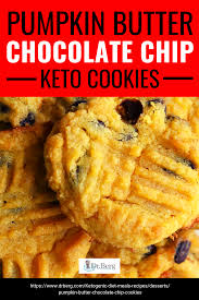 Pumpkin Butter Chocolate Chip Keto Cookies Looking For An Easy Keto Cookies Fix Try This Soft And Delic Pumpkin Butter Keto Cookies Low Carb Cookies Recipes